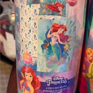 Disney Princess Ariel Bedding Set - Red and Blue